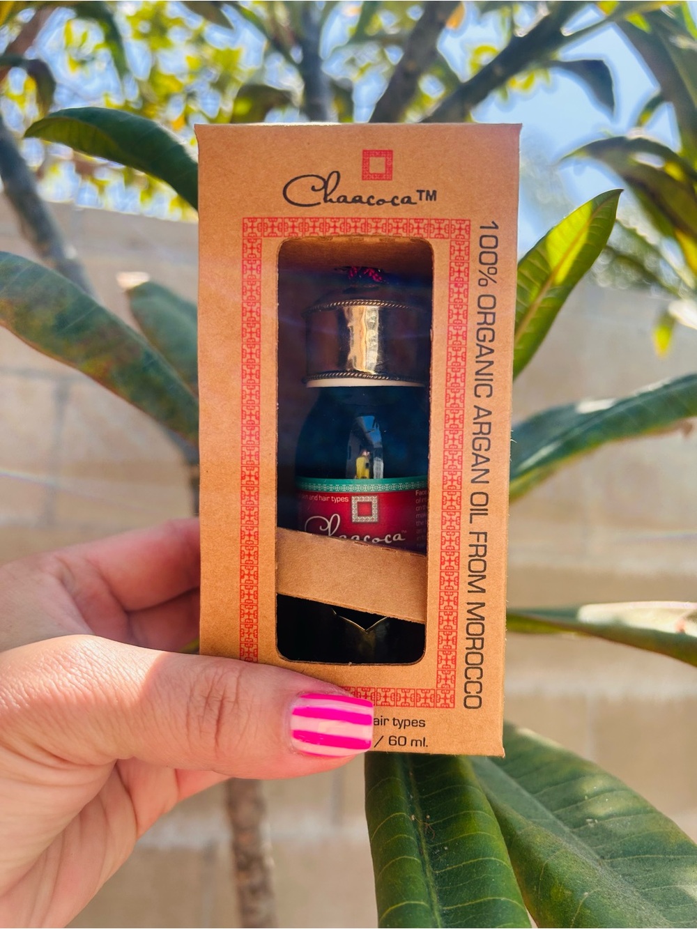 Chaacoca 100% Organic Argan Oil - Blue Bottle